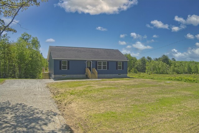 255 Cushing Rd, Cushing, ME 04863 - manufactured / mobile home featuring a front yard