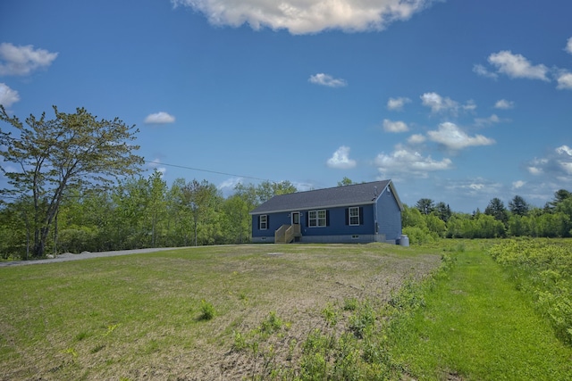 255 Cushing Rd, Cushing, ME 04863 - view of front of property with a front lawn and crawl space