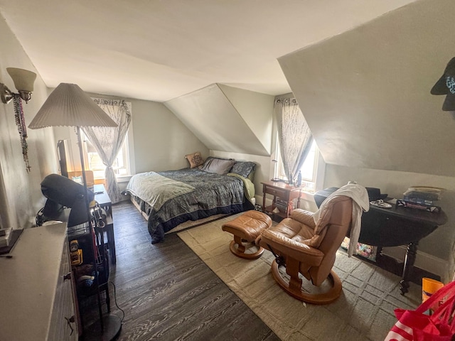 6 Hudson St, Bangor, ME 04401 - bedroom featuring wood finished floors and lofted ceiling
