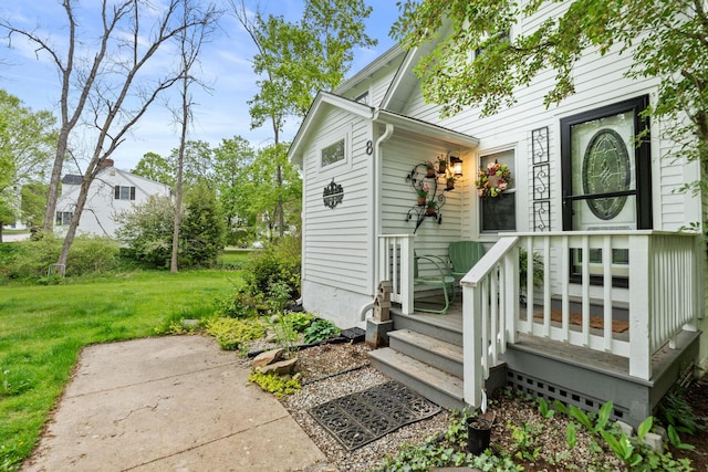 8 Organug Rd, York, ME 03909 - view of exterior entry featuring a yard