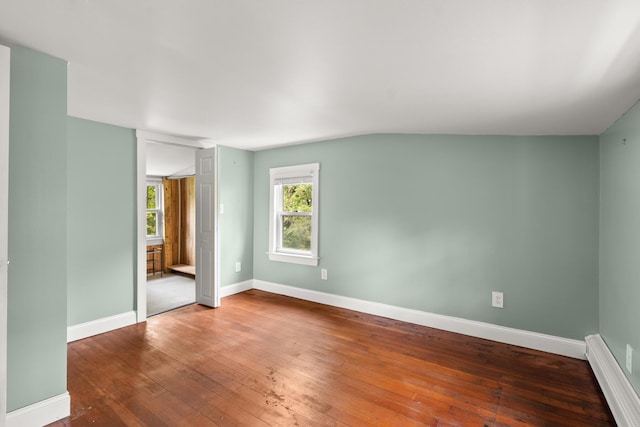 8 Organug Rd, York, ME 03909 - spare room featuring wood-type flooring, baseboards, and a baseboard heating unit
