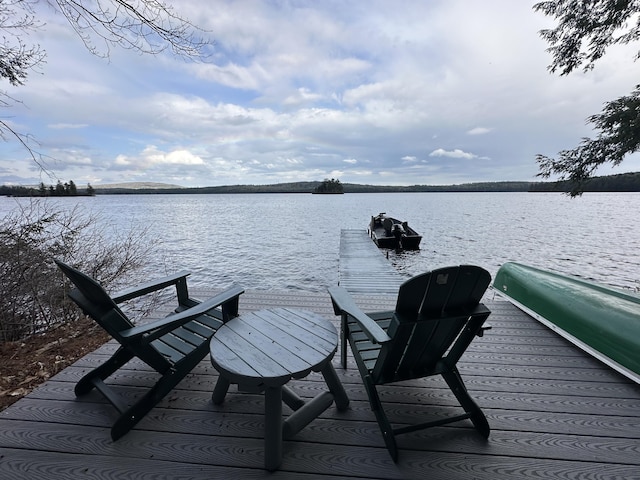 129 Diller Line Rd, Chesterville, ME 04938 - dock featuring a water view