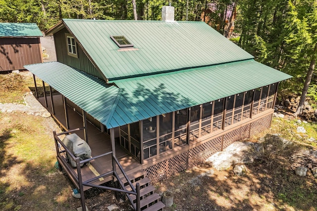 129 Diller Line Rd, Chesterville, ME 04938 - view from above of property
