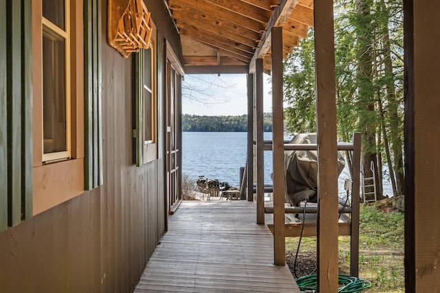 129 Diller Line Rd, Chesterville, ME 04938 - dock area with a water view