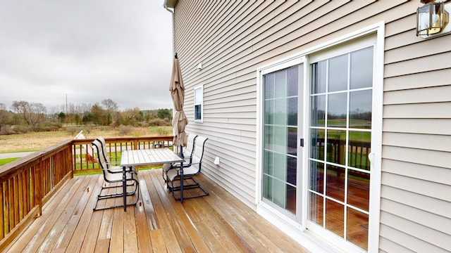 48 Lubear Way, Auburn, ME 04210 - wooden terrace with outdoor dining space