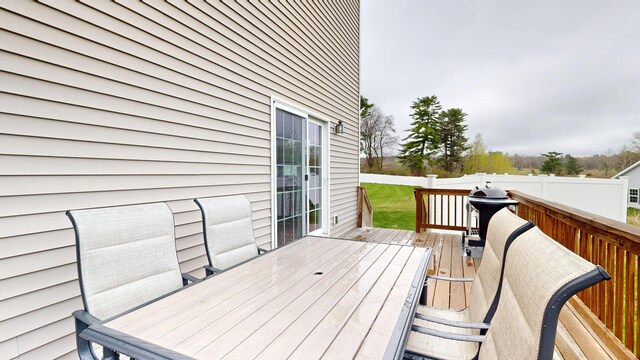 48 Lubear Way, Auburn, ME 04210 - wooden terrace with fence