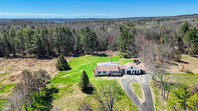 128 Capen Rd, Gardiner, ME 04345 - aerial view featuring a view of trees
