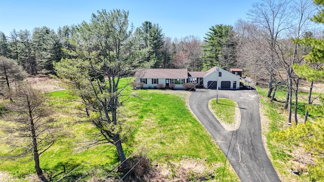 128 Capen Rd, Gardiner, ME 04345 - birds eye view of property featuring a forest view