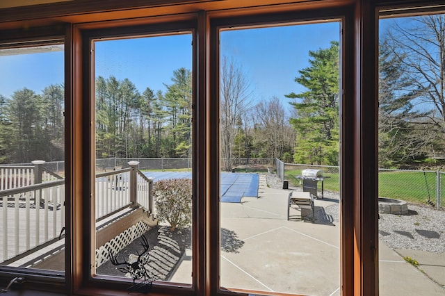 128 Capen Rd, Gardiner, ME 04345 - doorway to outside featuring a healthy amount of sunlight