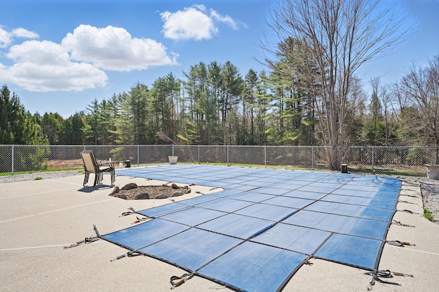 128 Capen Rd, Gardiner, ME 04345 - view of pool featuring a patio area and fence