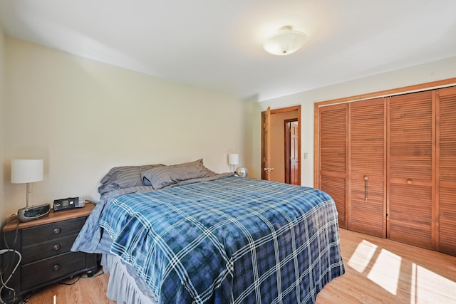 128 Capen Rd, Gardiner, ME 04345 - bedroom with a closet and light wood-type flooring