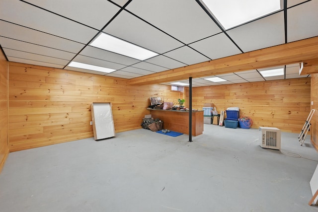 128 Capen Rd, Gardiner, ME 04345 - finished basement with wood walls