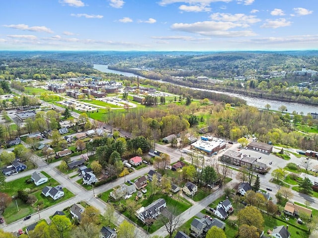 19 Fourth Ave, Augusta, ME 04330 - aerial view of property's location featuring a nearby body of water and a heavily wooded area