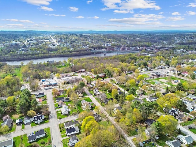 19 Fourth Ave, Augusta, ME 04330 - aerial overview of property's location with a large body of water and nearby suburban area