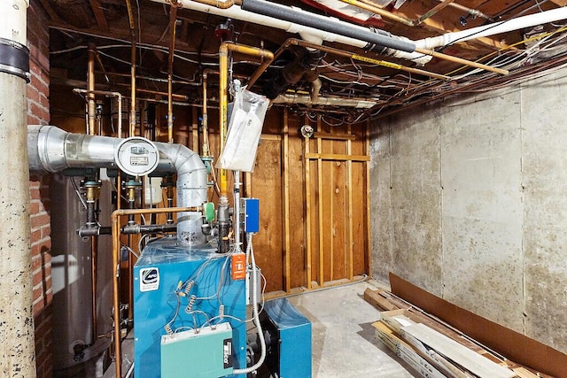 19 Fourth Ave, Augusta, ME 04330 - unfinished basement with a heating unit