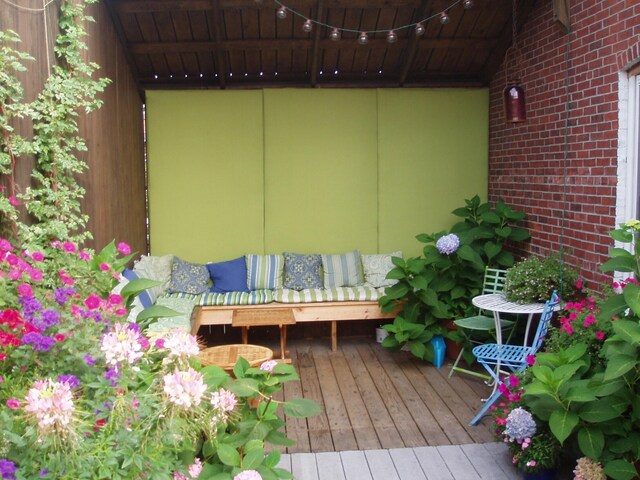 139 Newbury St, Portland, ME 04101 - view of wooden balcony featuring a wooden deck