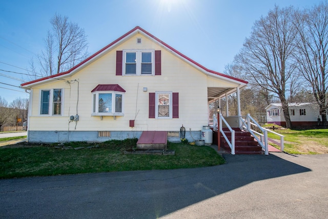 view of front of property with covered porch