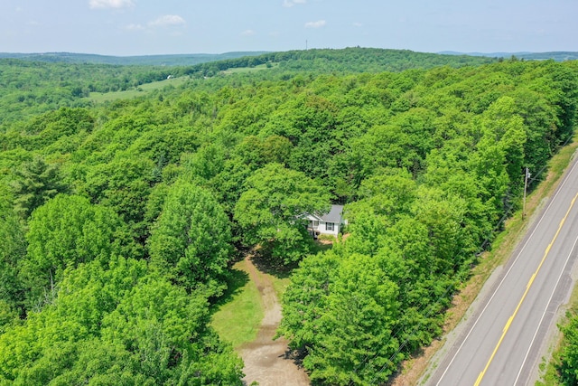 349 Veterans Hwy, Brooks, ME 04921 - bird's eye view of a heavily wooded area