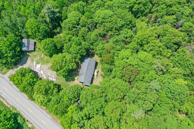 349 Veterans Hwy, Brooks, ME 04921 - aerial overview of property's location with a heavily wooded area
