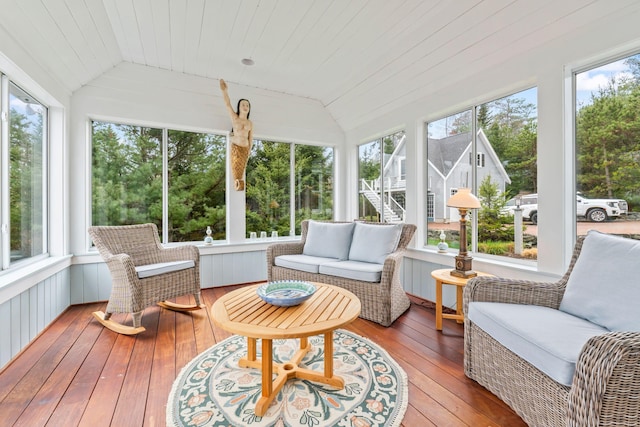 21 White Rd, Georgetown, ME 04548 - sunroom / solarium with an outdoor living space and plenty of natural light