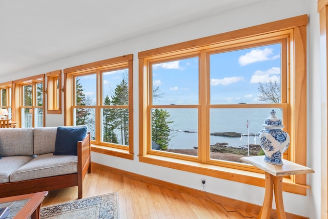 21 White Rd, Georgetown, ME 04548 - sunroom / solarium featuring a water view and plenty of natural light