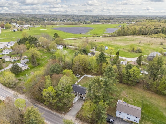 aerial overview of property's location featuring rural landscape