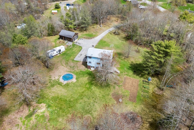 view from above of property