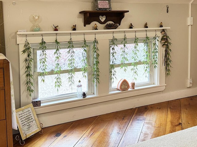 room details with wood finished floors