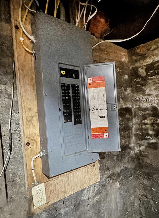 utility room with electric panel