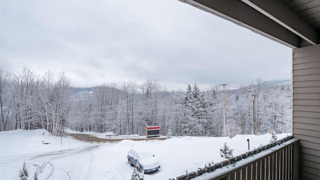 8 Sunrise Dr Unit A115, Newry, ME 04261 - snowy yard featuring a balcony