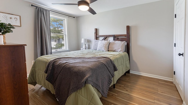 8 Orchard Hills Pkwy Unit 8, Bangor, ME 04401 - bedroom with wood finished floors, baseboards, and a ceiling fan