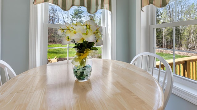 74 Town Farm Rd, Hampden, ME 04444 - dining area featuring plenty of natural light