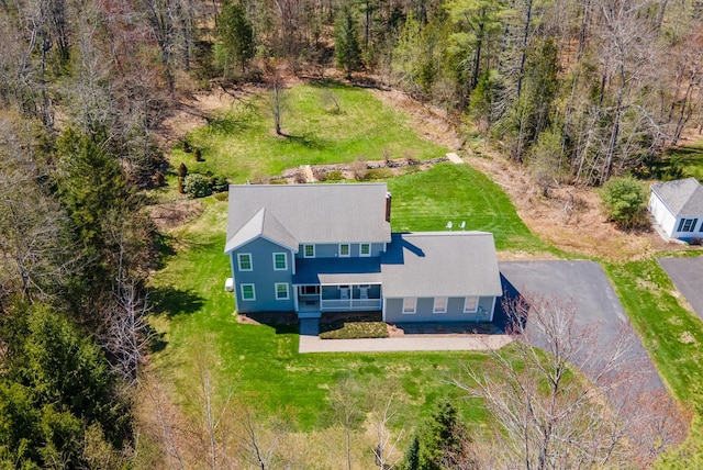 74 Town Farm Rd, Hampden, ME 04444 - view from above of property