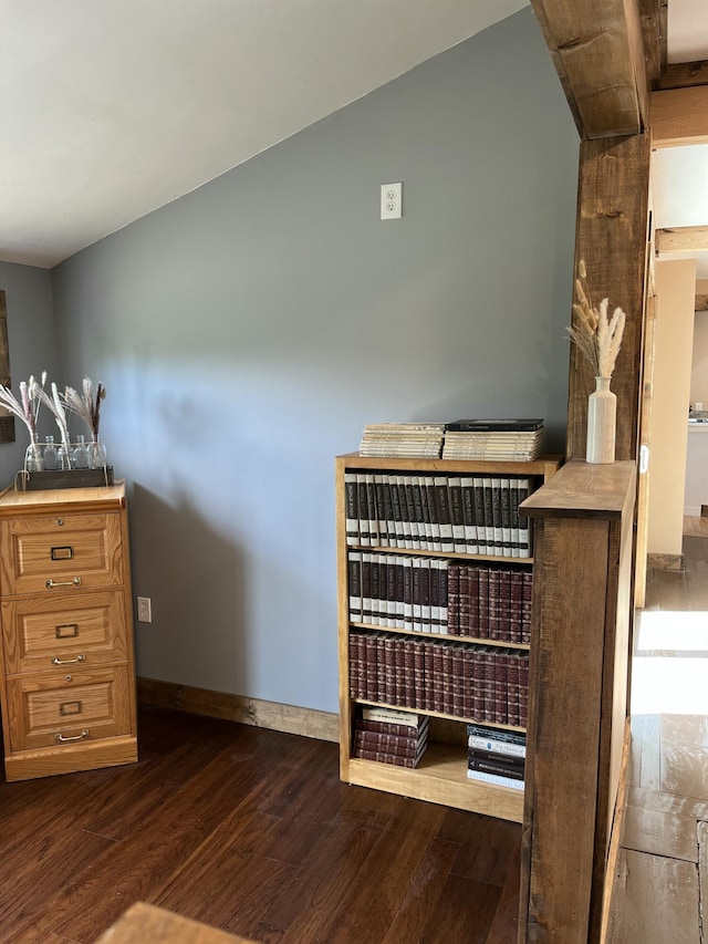 168 Guzzle Rd, Gouldsboro, ME 04607 - bedroom featuring dark wood-style flooring and baseboards