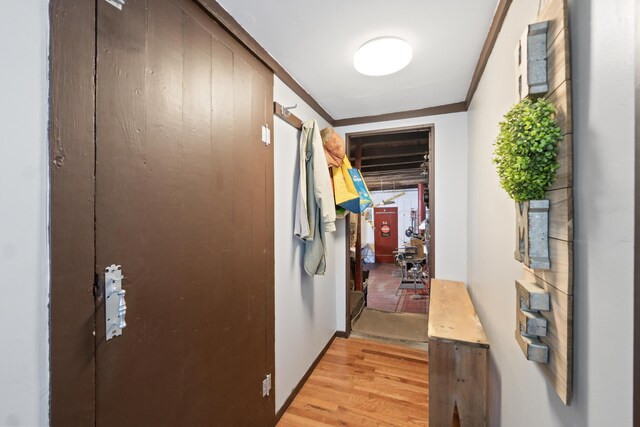 98 Main St, Winthrop, ME 04364 - hall featuring light wood-style flooring