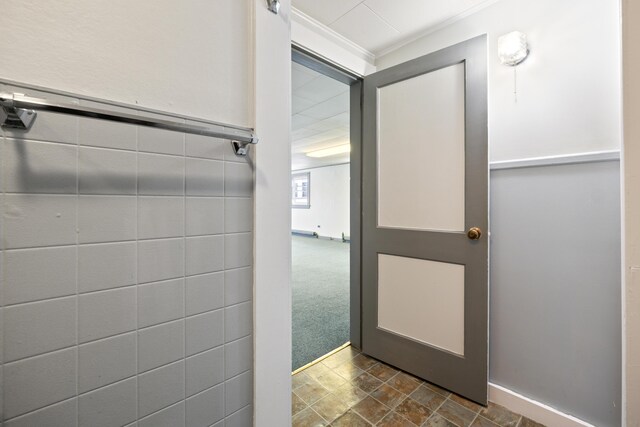 98 Main St, Winthrop, ME 04364 - bathroom featuring stone finish floors