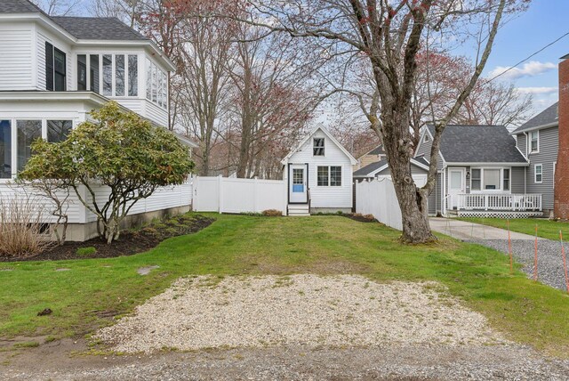 60 Grove St, Wells, ME 04090 - view of yard with fence and entry steps