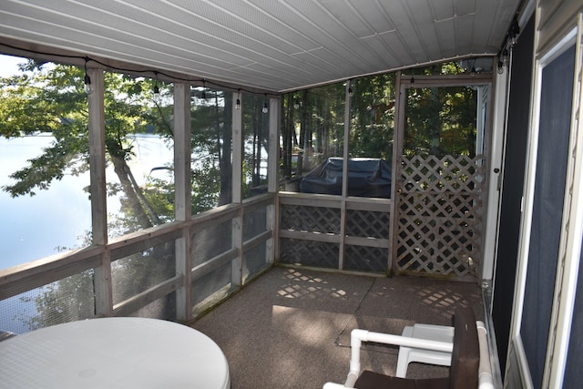 sunroom / solarium featuring a wealth of natural light