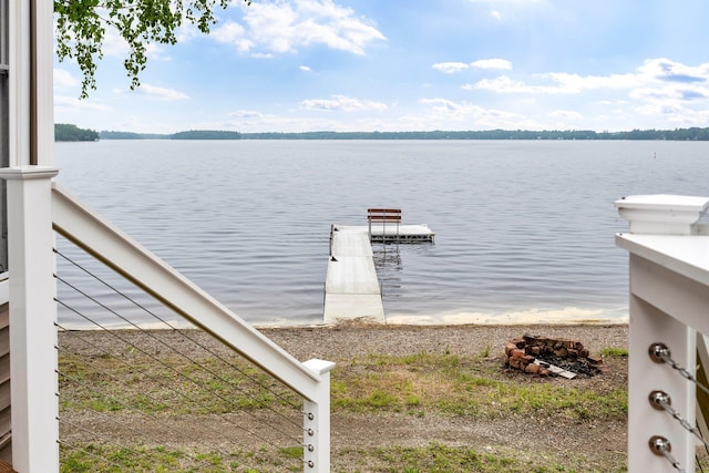 108 Sandy Beach Rd Unit 71, Glenburn, ME 04401 - dock with a water view