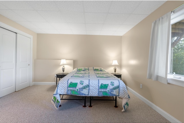 48 White Mountain Way, Bridgton, ME 04009 - bedroom with carpet flooring, a closet, and baseboards