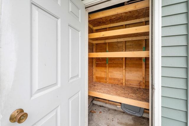 view of storage area