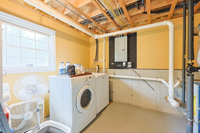 8 Codys Way, Bridgton, ME 04009 - washroom with washer and dryer and electric panel