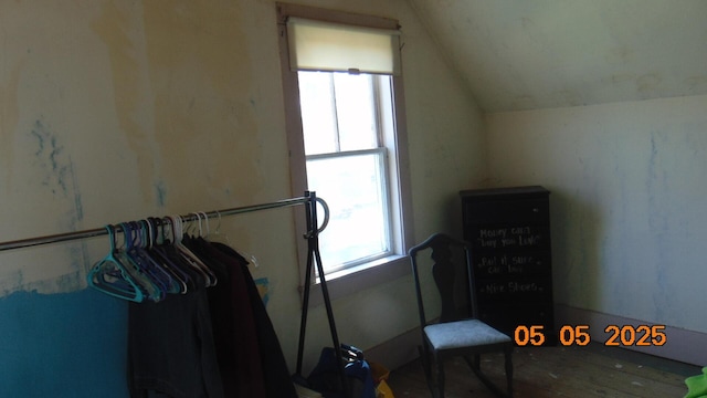 20 Morgan St, Lincoln, ME 04457 - interior space with multiple windows and vaulted ceiling