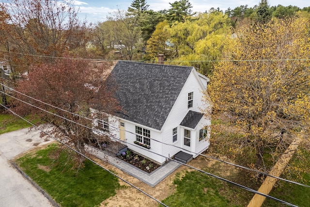 view from above of property
