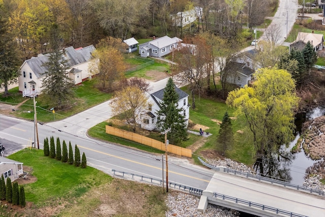 aerial view of residential area