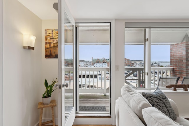 709 Chandlers Wharf Unit 709, Portland, ME 04101 - entryway with a city view