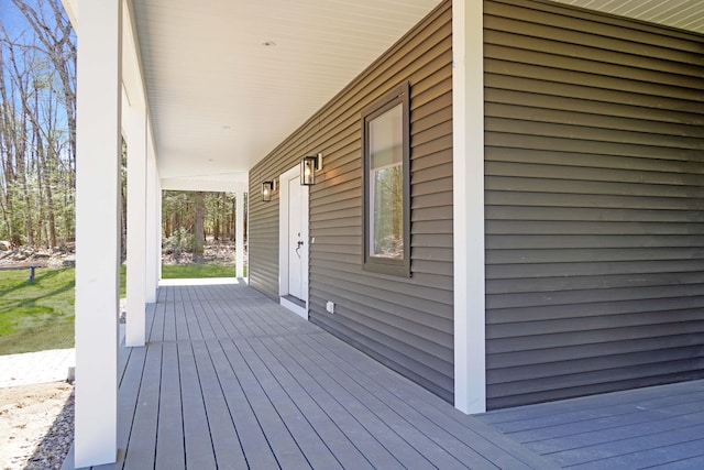 15 County Xing, Brunswick, ME 04011 - deck with a porch
