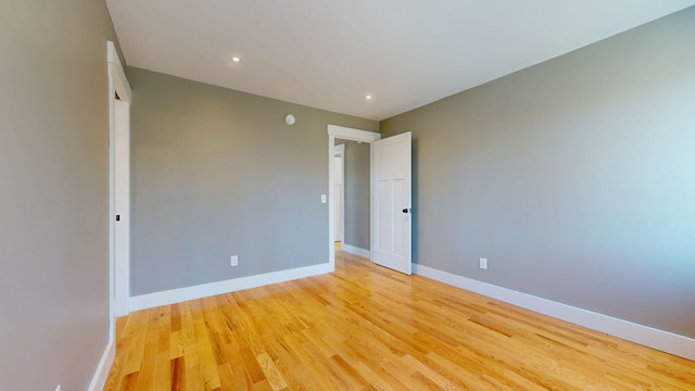 15 County Xing, Brunswick, ME 04011 - spare room with recessed lighting, baseboards, and light wood-style floors