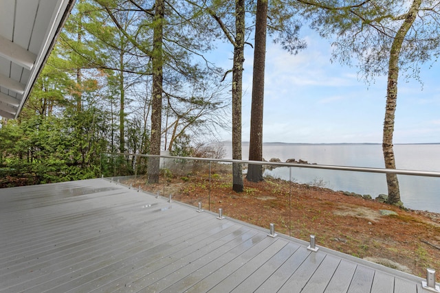 79 Snug Harbor Rd, Standish, ME 04084 - deck featuring a water view