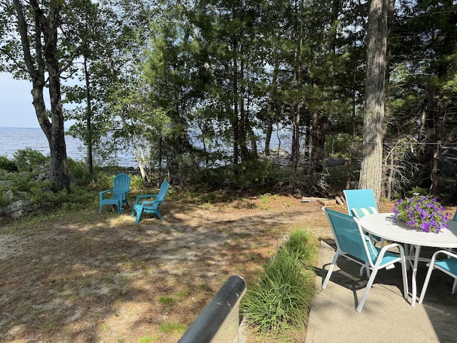 79 Snug Harbor Rd, Standish, ME 04084 - view of patio / terrace with a water view
